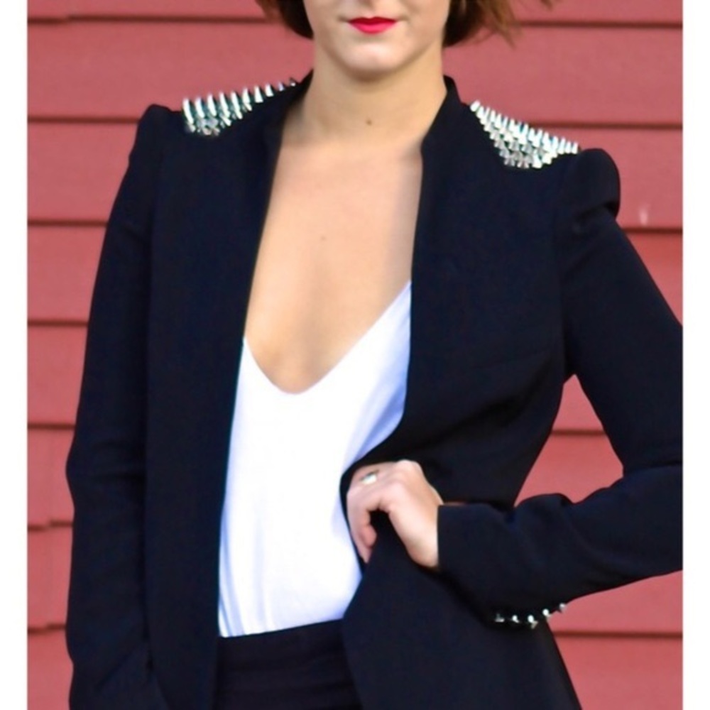 Gorgeous black lightweight studded Zara blazer